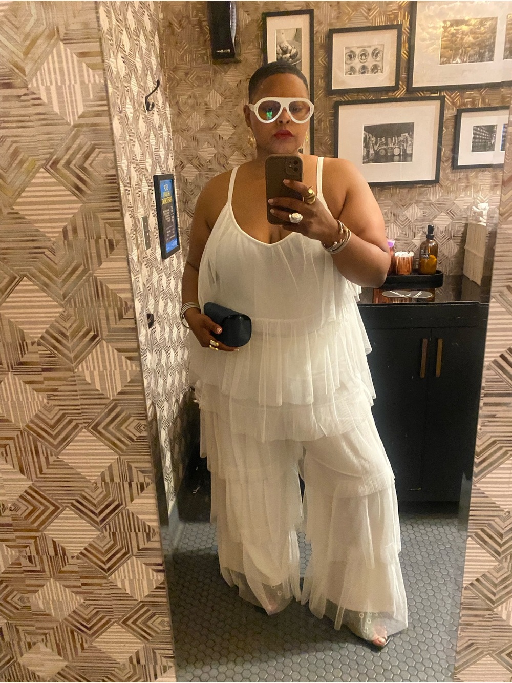 Eloquii White Tulle Two-Piece Set | Worn Once | Like New - Picture 3 of 5